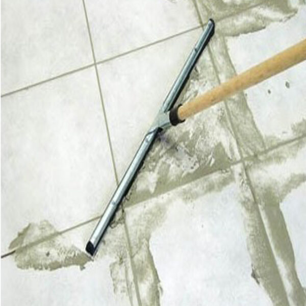 Jalador Industrial 1 Metro De Hule Metálico Con Bastón De Madera - Imagen 2